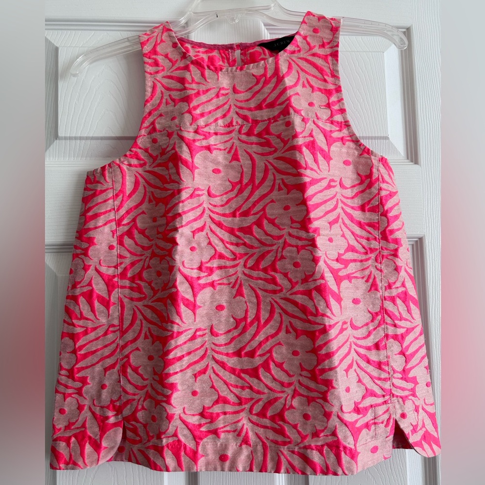 J Crew tapestry style short sleeved tunic - Size 2